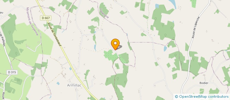 localisation de l'entreprise GROUPEMENT FONCIER AGRICOLE HOOGENDOORN  ARMILLAC