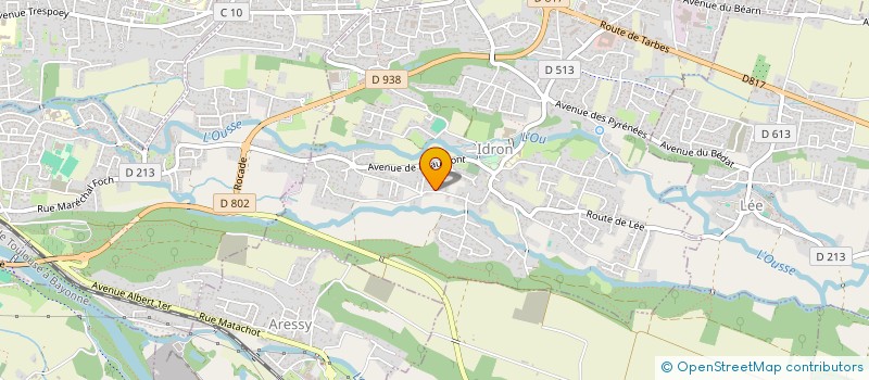 localisation de l'entreprise GROUPEMENT FONCIER AGRICOLE HORGUES  IDRON