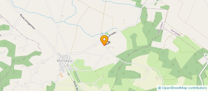 localisation de l'entreprise GROUPEMENT FONCIER AGRICOLE HORIZONS  MONSEGUR