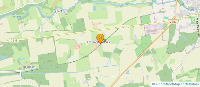 localisation de l'entreprise GROUPEMENT FONCIER AGRICOLE HUBERT N.G.  VALLONS-DE-L'ERDRE