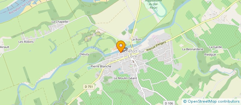 localisation de l'entreprise GROUPEMENT FONCIER AGRICOLE J.Y. BORDAGE - A. DESANGES  ROCHEFORT-SUR-LOIRE