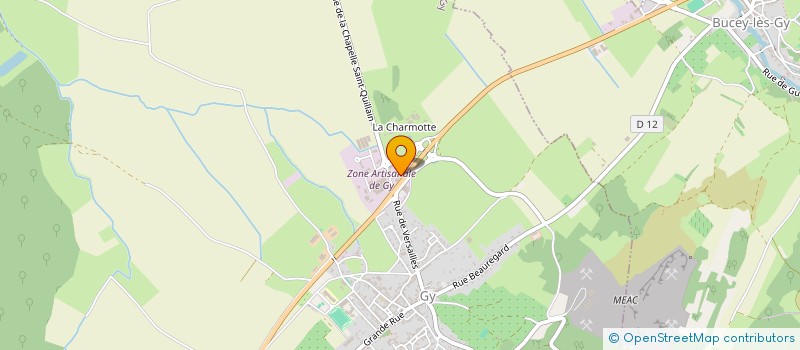 localisation de l'entreprise GROUPEMENT FONCIER AGRICOLE JACQUOT FRERES  GY