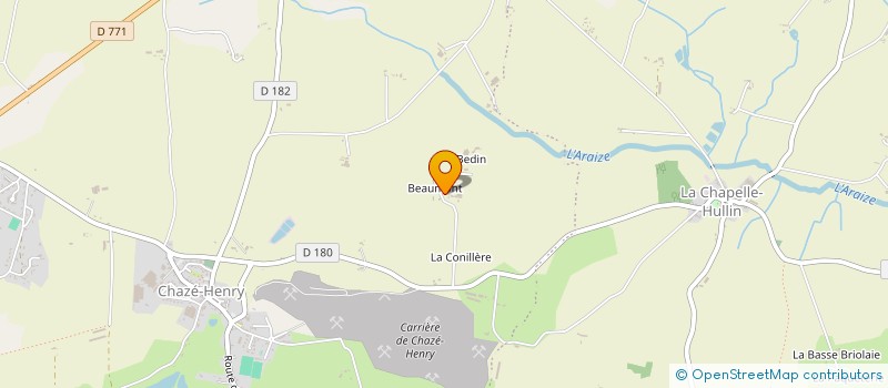 localisation de l'entreprise GROUPEMENT FONCIER AGRICOLE L.D.M à OMBREE D'ANJOU