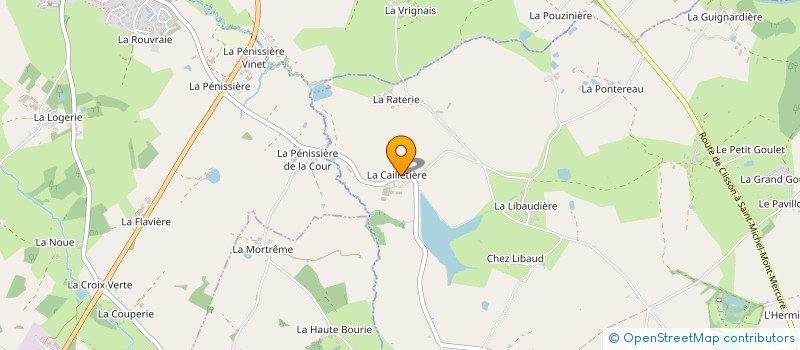 localisation de l'entreprise GROUPEMENT FONCIER AGRICOLE LA CAILLETIERE  LA BRUFFIERE