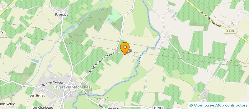 localisation de l'entreprise GROUPEMENT FONCIER AGRICOLE LA CHESNAYE  BELLEVIGNE-EN-LAYON