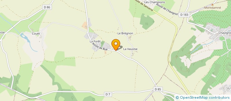 localisation de l'entreprise GROUPEMENT FONCIER AGRICOLE LA FORET GASSELIN  MENETOU-RATEL