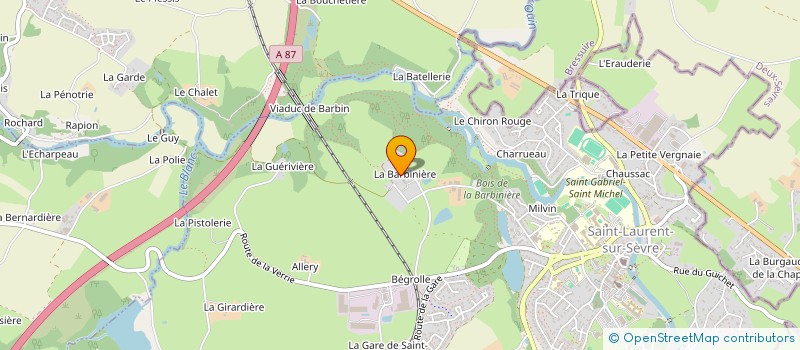 localisation de l'entreprise GROUPEMENT FONCIER AGRICOLE LA GIRARDIERE à SAINT-LAURENT-SUR-SEVRE