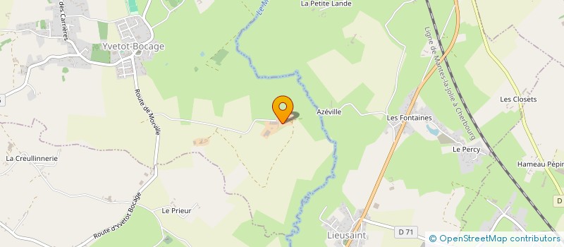 localisation de l'entreprise GROUPEMENT FONCIER AGRICOLE LA GRANDE LONDE  YVETOT-BOCAGE