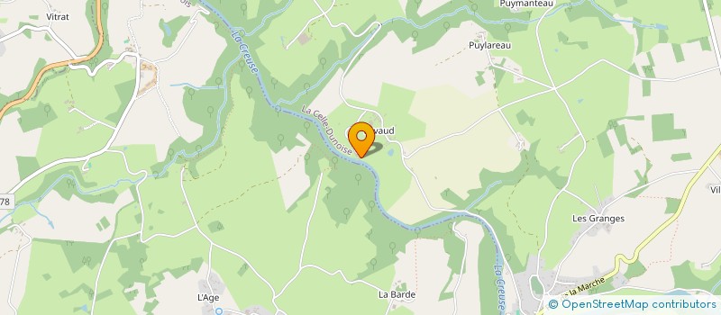 localisation de l'entreprise GROUPEMENT FONCIER AGRICOLE LA LIMOUSINE  LA CELLE-DUNOISE