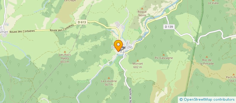 localisation de l'entreprise GROUPEMENT FONCIER AGRICOLE - LA PASTORALE DU SOU  LAROQUE DE FA