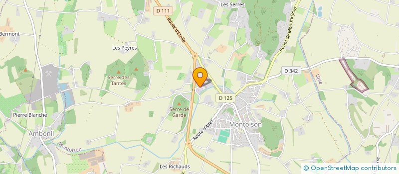 localisation de l'entreprise GROUPEMENT FONCIER AGRICOLE LA RICHARDIERE  MONTOISON