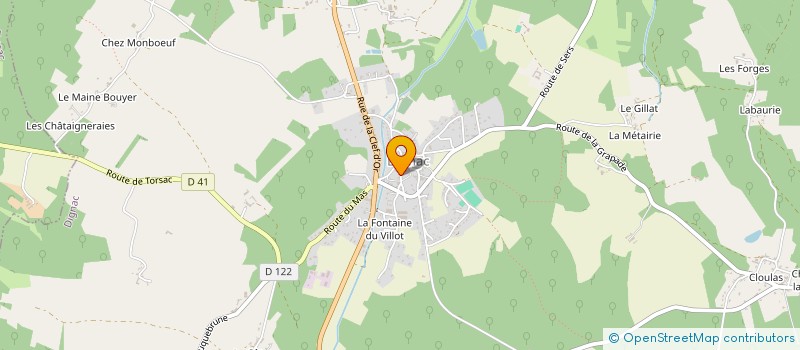 localisation de l'entreprise GROUPEMENT FONCIER AGRICOLE LA RIVIERE  DIGNAC