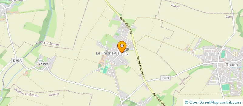 localisation de l'entreprise GROUPEMENT FONCIER AGRICOLE LA RIVIERE DE BRECY  CREULLY SUR SEULLES