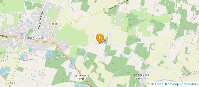 localisation de l'entreprise GROUPEMENT FONCIER AGRICOLE LA SALLE  SAINT-GERVAIS