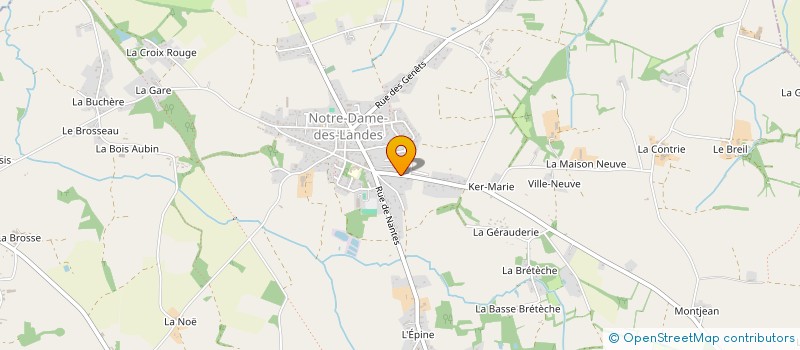 localisation de l'entreprise GROUPEMENT FONCIER AGRICOLE LE BOCAGE  NOTRE-DAME-DES-LANDES