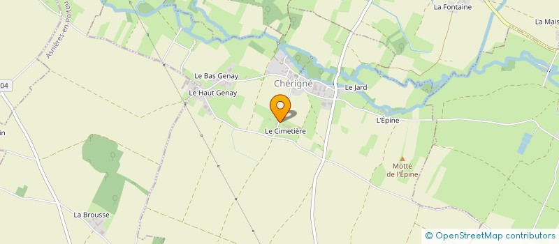 localisation de l'entreprise GROUPEMENT FONCIER AGRICOLE LE CHENE VERT  CHERIGNE