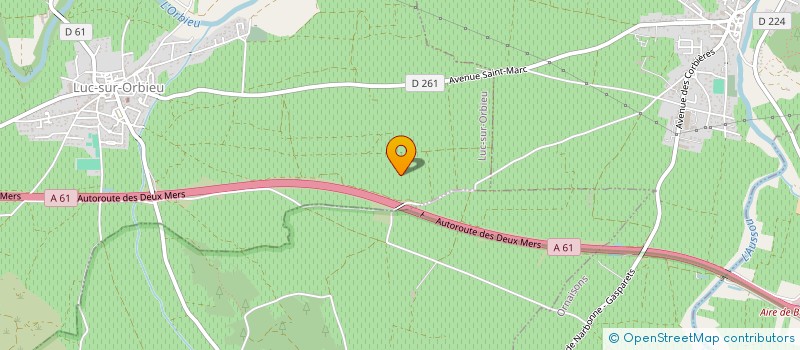 localisation de l'entreprise GROUPEMENT FONCIER AGRICOLE LE CLOS DE LA PUJADE  FERRALS-LES-CORBIERES