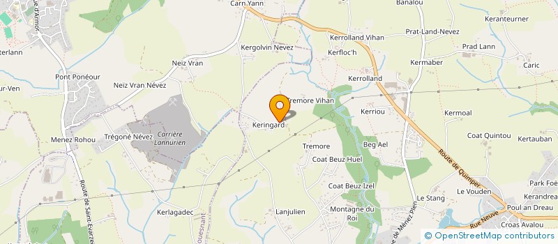 localisation de l'entreprise GROUPEMENT FONCIER AGRICOLE LE FLOCH  LA FORET-FOUESNANT