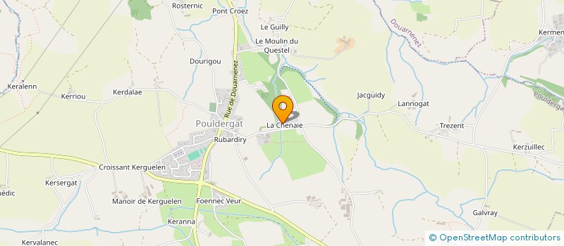 localisation de l'entreprise GROUPEMENT FONCIER AGRICOLE LE FRIANT à POULDERGAT