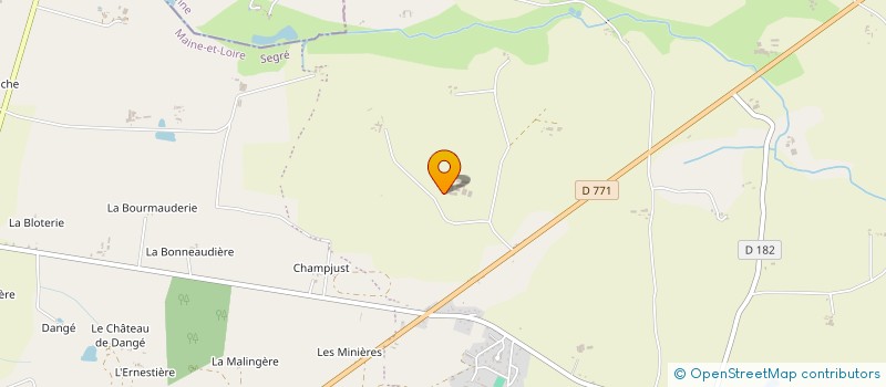 localisation de l'entreprise GROUPEMENT FONCIER AGRICOLE LE GRENIER DU HAUT ANJOU à OMBREE D'ANJOU