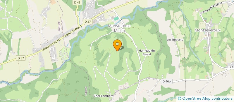 localisation de l'entreprise GROUPEMENT FONCIER AGRICOLE LE MAS DE LA COURNETERIE  MONSTEROUX-MILIEU