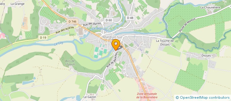 localisation de l'entreprise GROUPEMENT FONCIER AGRICOLE LE MOULIN  MAREUIL-SUR-LAY-DISSAIS