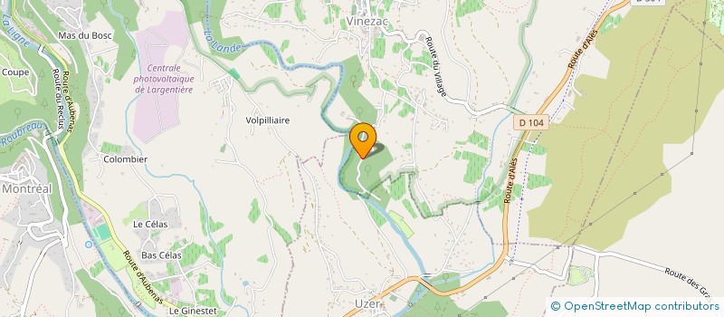 localisation de l'entreprise GROUPEMENT FONCIER AGRICOLE LE MOULIN DE VINEZAC  VINEZAC