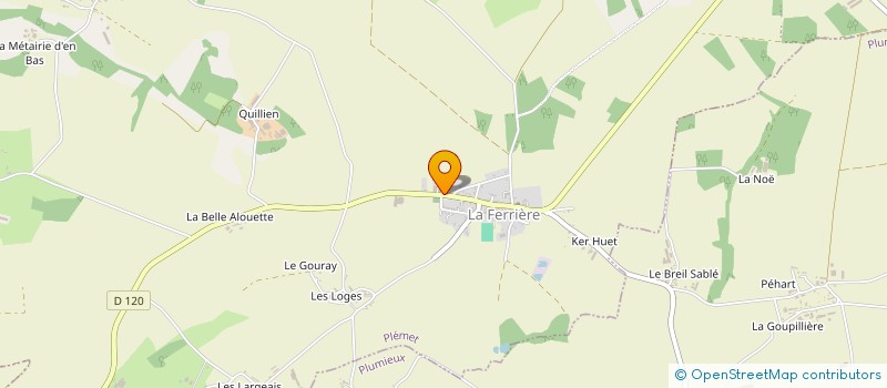 localisation de l'entreprise GROUPEMENT FONCIER AGRICOLE LE PALLEC  PLEMET