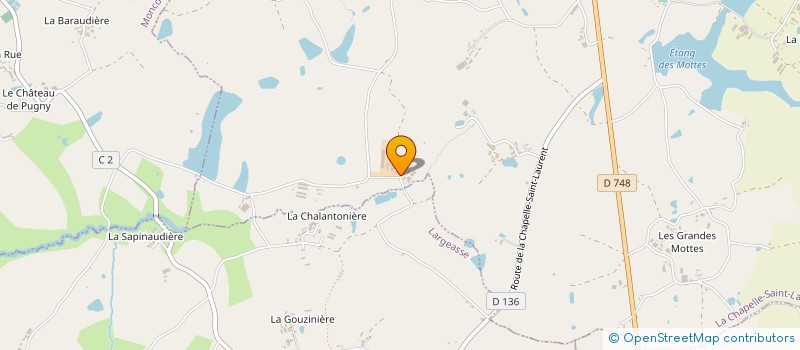 localisation de l'entreprise GROUPEMENT FONCIER AGRICOLE LE PARADIS  LA CHAPELLE-SAINT-LAURENT