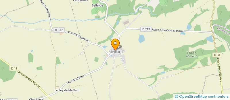 localisation de l'entreprise GROUPEMENT FONCIER AGRICOLE LE PARADIS  MEILLARD