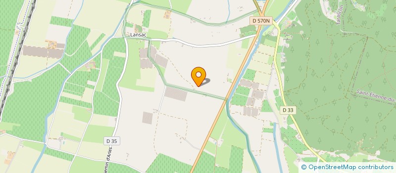 localisation de l'entreprise GROUPEMENT FONCIER AGRICOLE LE PETIT LANSAC  TARASCON