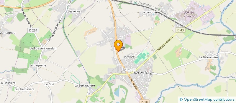 localisation de l'entreprise GROUPEMENT FONCIER AGRICOLE LE PONT à SAINT ANDRE DE MESSEI