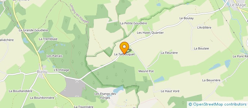 localisation de l'entreprise GROUPEMENT FONCIER AGRICOLE LE TALBOUQUET à LE MAGE