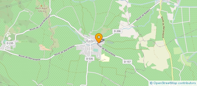 localisation de l'entreprise GROUPEMENT FONCIER AGRICOLE LE VIEUX GUSTAVE  BADENS