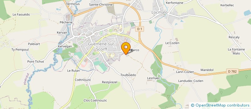 localisation de l'entreprise GROUPEMENT FONCIER AGRICOLE LE YAOUANQ  LIGNOL