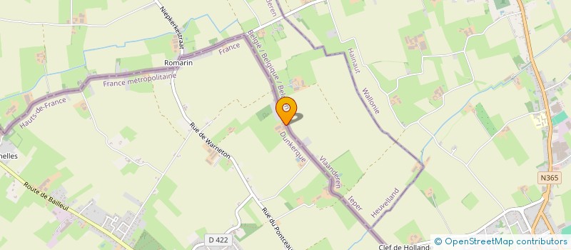 localisation de l'entreprise GROUPEMENT FONCIER AGRICOLE LEBLEU  NIEPPE