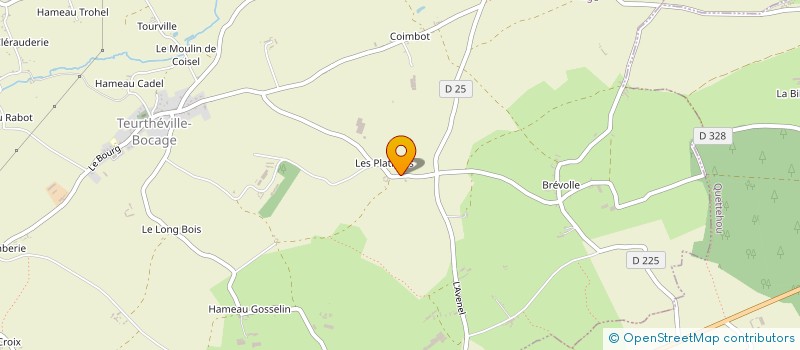 localisation de l'entreprise GROUPEMENT FONCIER AGRICOLE LEBUNETEL  TEURTHEVILLE-BOCAGE