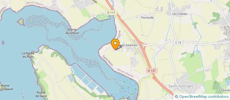 localisation de l'entreprise GROUPEMENT FONCIER AGRICOLE LEDUC FRERES  LA VILLE ES NONAIS