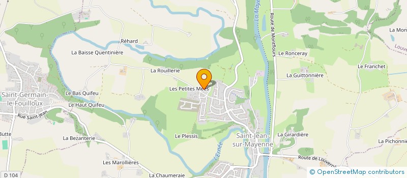 localisation de l'entreprise GROUPEMENT FONCIER AGRICOLE LEMA  ANDOUILLE