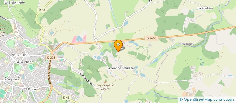 localisation de l'entreprise GROUPEMENT FONCIER AGRICOLE LES BERMUDES  POUZAUGES