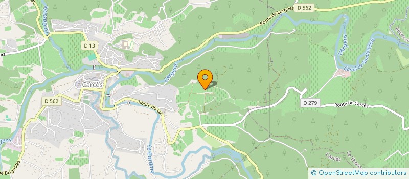 localisation de l'entreprise GROUPEMENT FONCIER AGRICOLE LES CEPS D'AZUR  CARCES