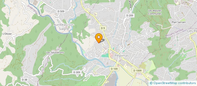 localisation de l'entreprise GROUPEMENT FONCIER AGRICOLE LES COLLINES DE MIMOSAS  PEGOMAS