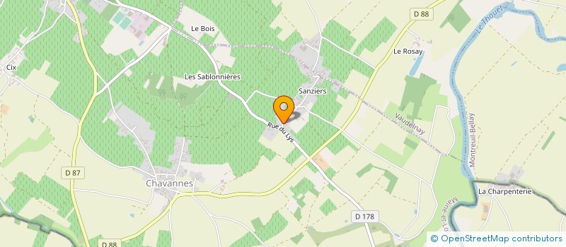 localisation de l'entreprise GROUPEMENT FONCIER AGRICOLE LES DINETREES  BELLEVIGNE-LES-CHATEAUX