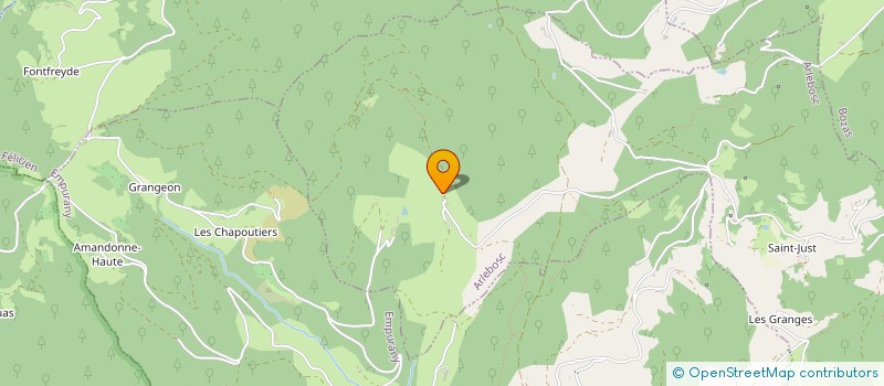 localisation de l'entreprise GROUPEMENT FONCIER AGRICOLE LES GENETS DES FAURIES  ARLEBOSC