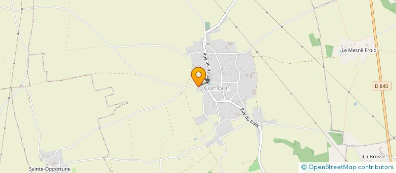 localisation de l'entreprise GROUPEMENT FONCIER AGRICOLE LES MERISIERS  COMBON