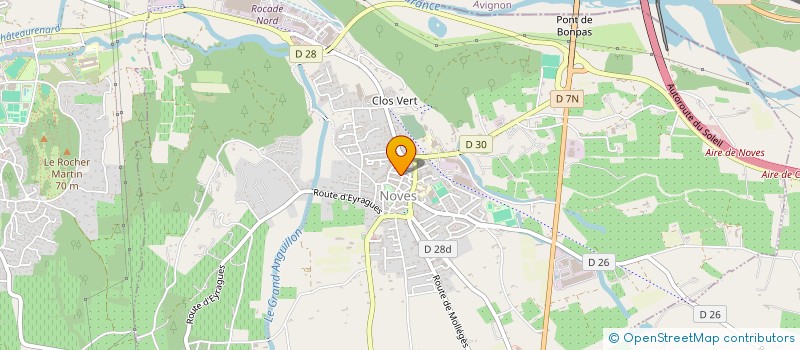 localisation de l'entreprise GROUPEMENT FONCIER AGRICOLE LES OLIVIERS DE PROVENCE  NOVES