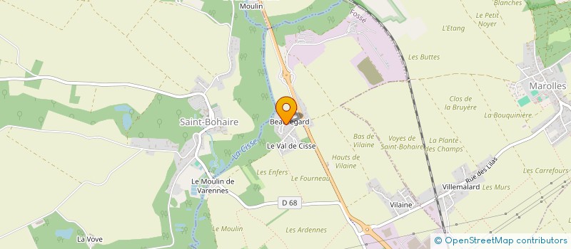 localisation de l'entreprise GROUPEMENT FONCIER AGRICOLE LES PETITS TRESSEAUX  CHAMPIGNY-EN-BEAUCE