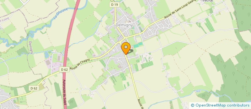 localisation de l'entreprise GROUPEMENT FONCIER AGRICOLE LES SAUNIERES  DEMIGNY