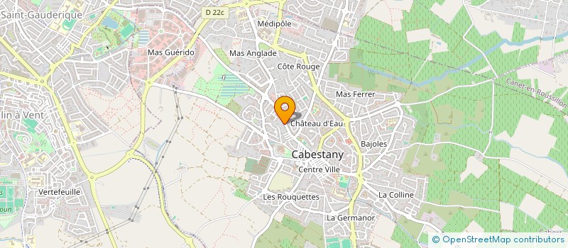 localisation de l'entreprise GROUPEMENT FONCIER AGRICOLE LES TERRASSES DE CALCE  CABESTANY