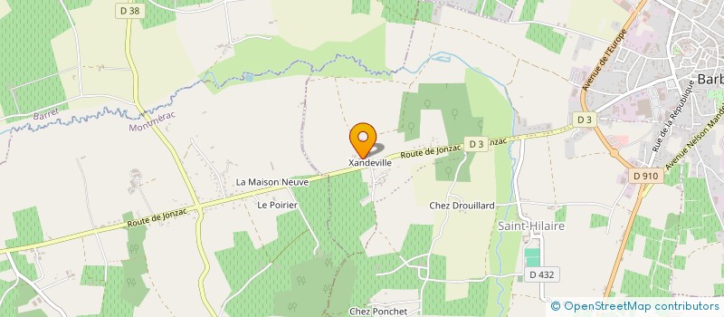 localisation de l'entreprise GROUPEMENT FONCIER AGRICOLE LES VIGNES ROSES  MONTMERAC